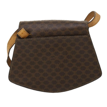 Luxury CELINE Macadam Canvas 2Way Shoulder Bag Brown rd2081