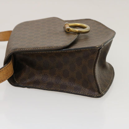 Luxury CELINE Macadam Canvas 2Way Shoulder Bag Brown rd2081