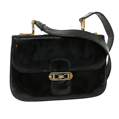Luxury CELINE Shoulder Bag Leather Black rd3015