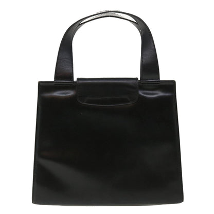 Luxury CELINE Horse Carriage Hand Bag Leather Black rd3150