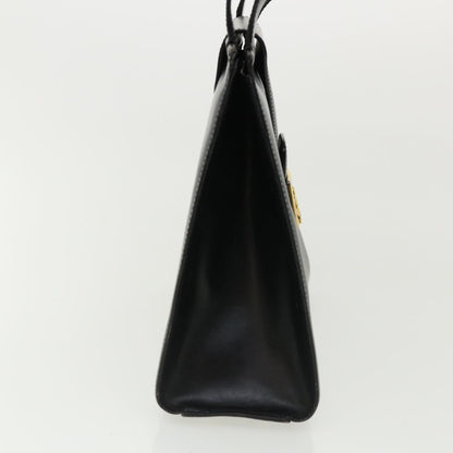 Luxury CELINE Horse Carriage Hand Bag Leather Black rd3150