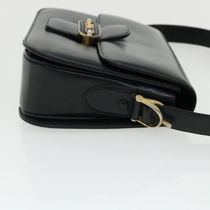 Luxury CELINE Shoulder Bag Leather Black rd3515