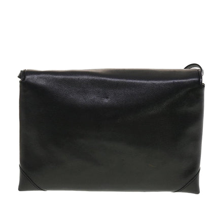 Luxury CELINE Shoulder Bag Leather Black rd5145