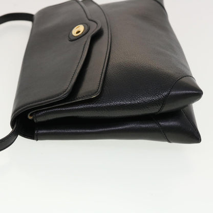 Luxury CELINE Shoulder Bag Leather Black rd5145