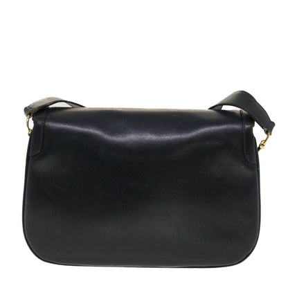 Luxury CELINE Horse Carriage Shoulder Bag Leather Navy rd5253