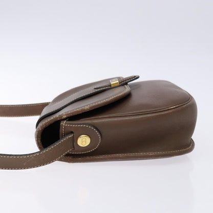 Christian Dior Cd Flap Shoulder Bag Leather Brown Leather Shoulder Bag Bag Rovelle Bags