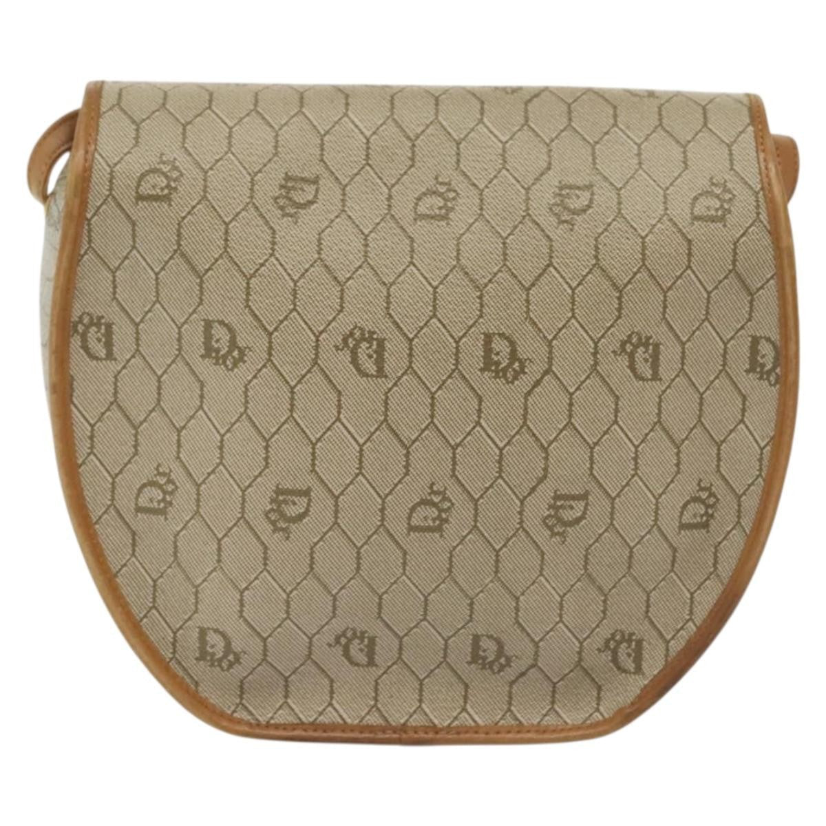 Christian Dior Honeycomb Shoulder Bag Canvas Beige Canvas Bag () Rovelle Bags