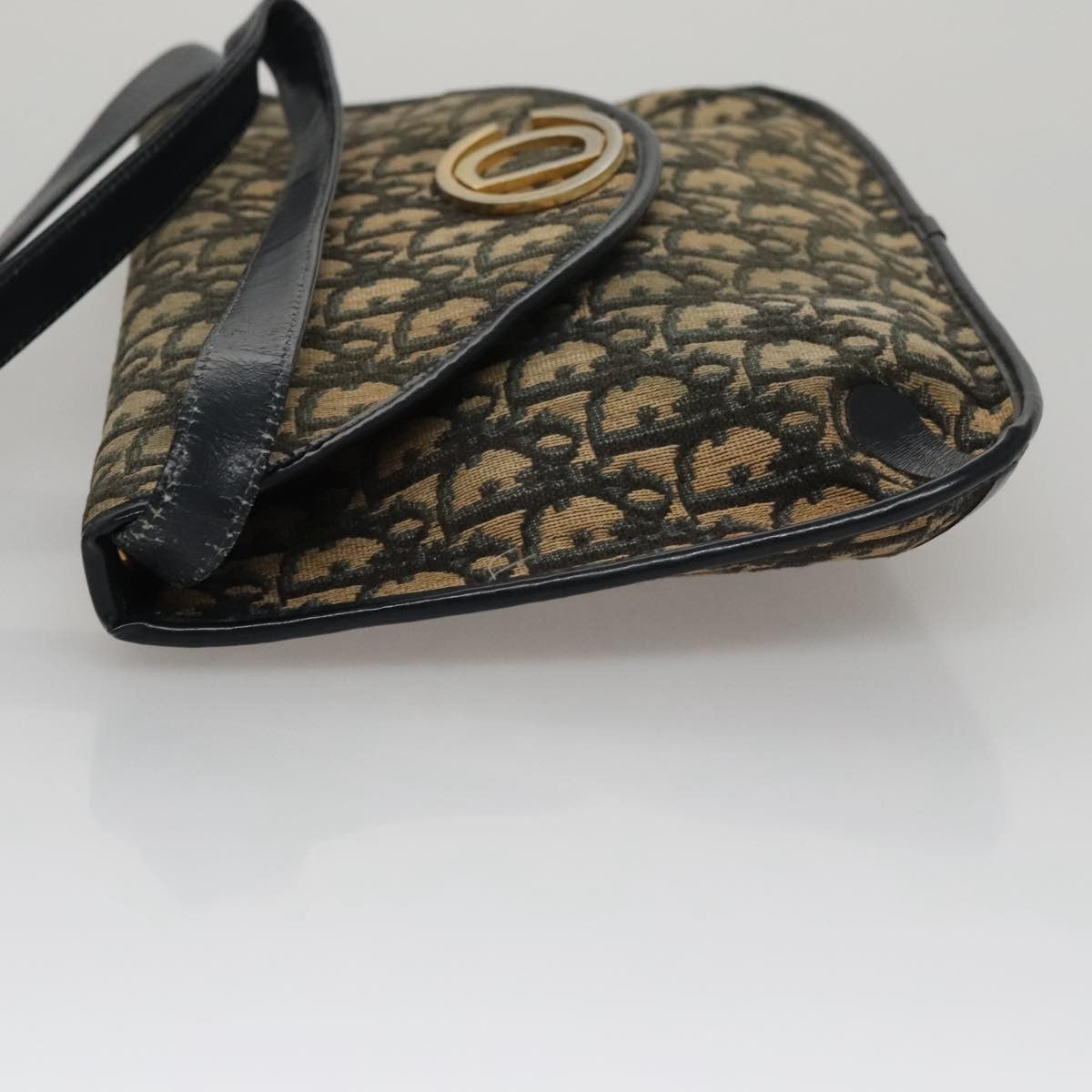 Christian Dior Trotter Shoulder Bag Canvas Navy Canvas Shoulder Bag Bag () Rovelle Bags