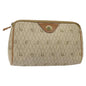 Christian Dior Honeycomb Zip Pouch Coated Canvas Beige Pvc Clutche & Pouche Bag () Rovelle Bags