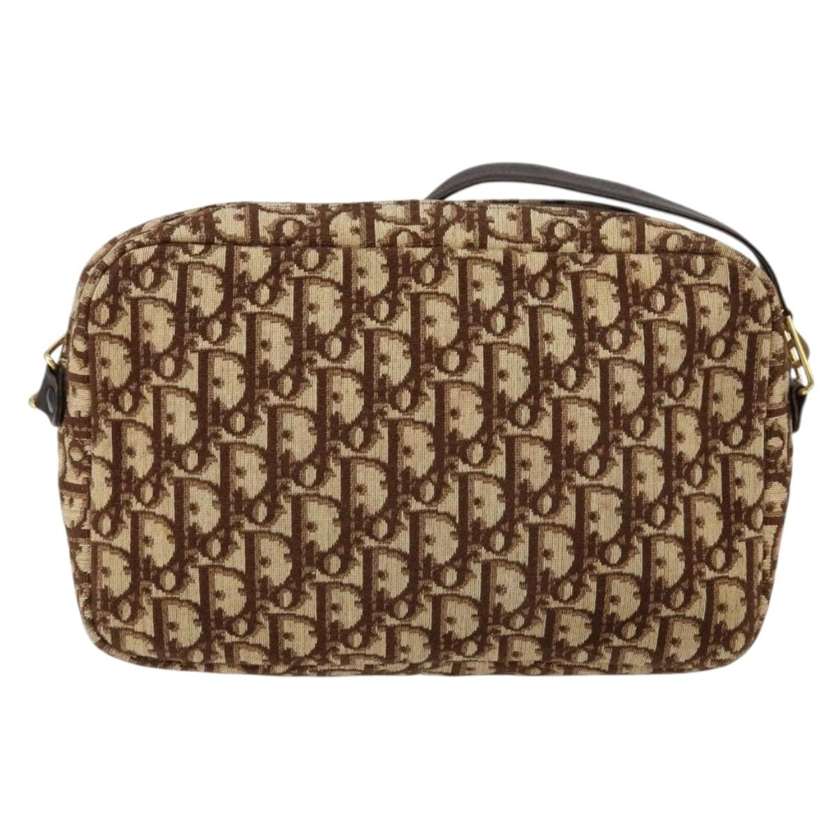 Christian Dior Trotter Crossbody Bag Diorissimo Coated Canvas Brown Canvas Shoulder Bag Bag () Rovelle Bags
