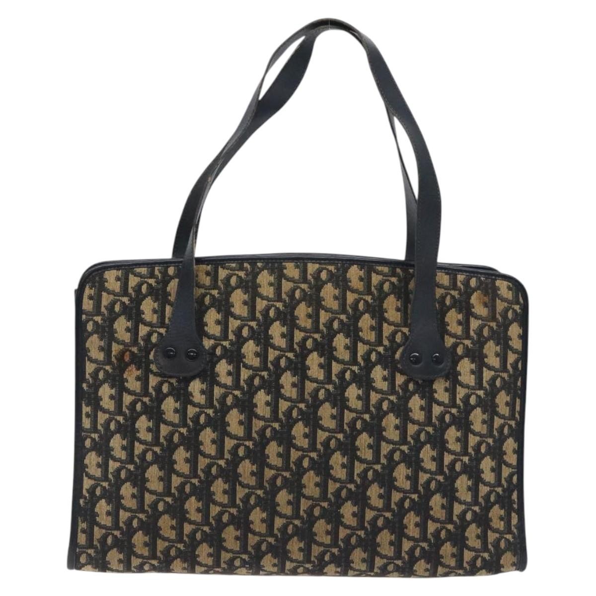 Christian Dior Trotter Shoulder Bag Canvas Navy Canvas Shoulder Bag Bag Style 3 Rovelle Bags