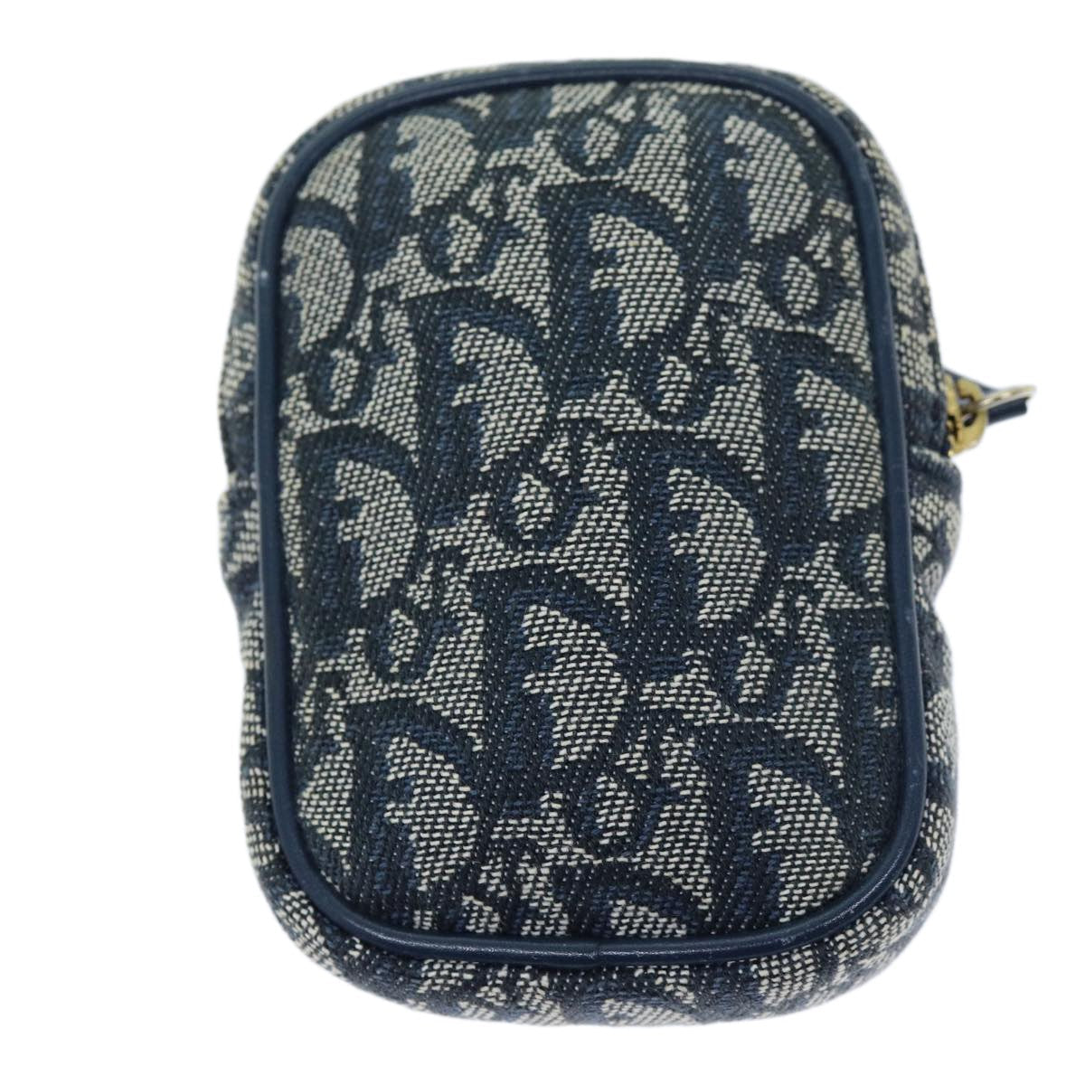 Christian Dior Trotter Pouch Canvas Navy Canvas Clutche Pouche Bag Rovelle Bags