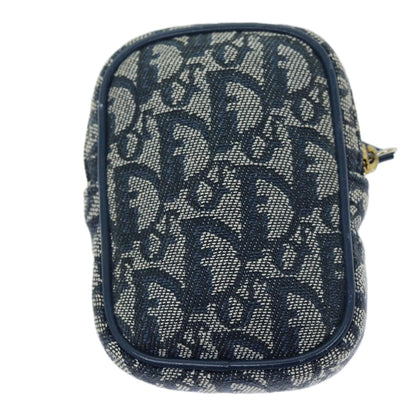 Christian Dior Trotter Pouch Canvas Navy Canvas Clutche Pouche Bag Rovelle Bags