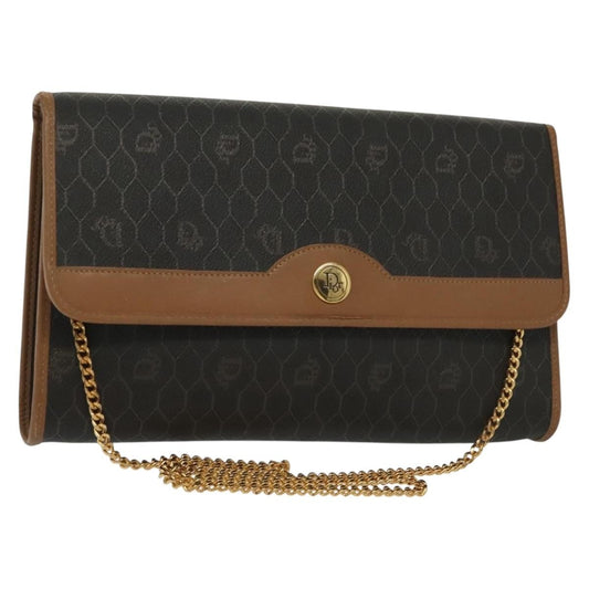 Christian Dior Honeycomb Chain Canvas Black Canvas Bag Rovelle Bags