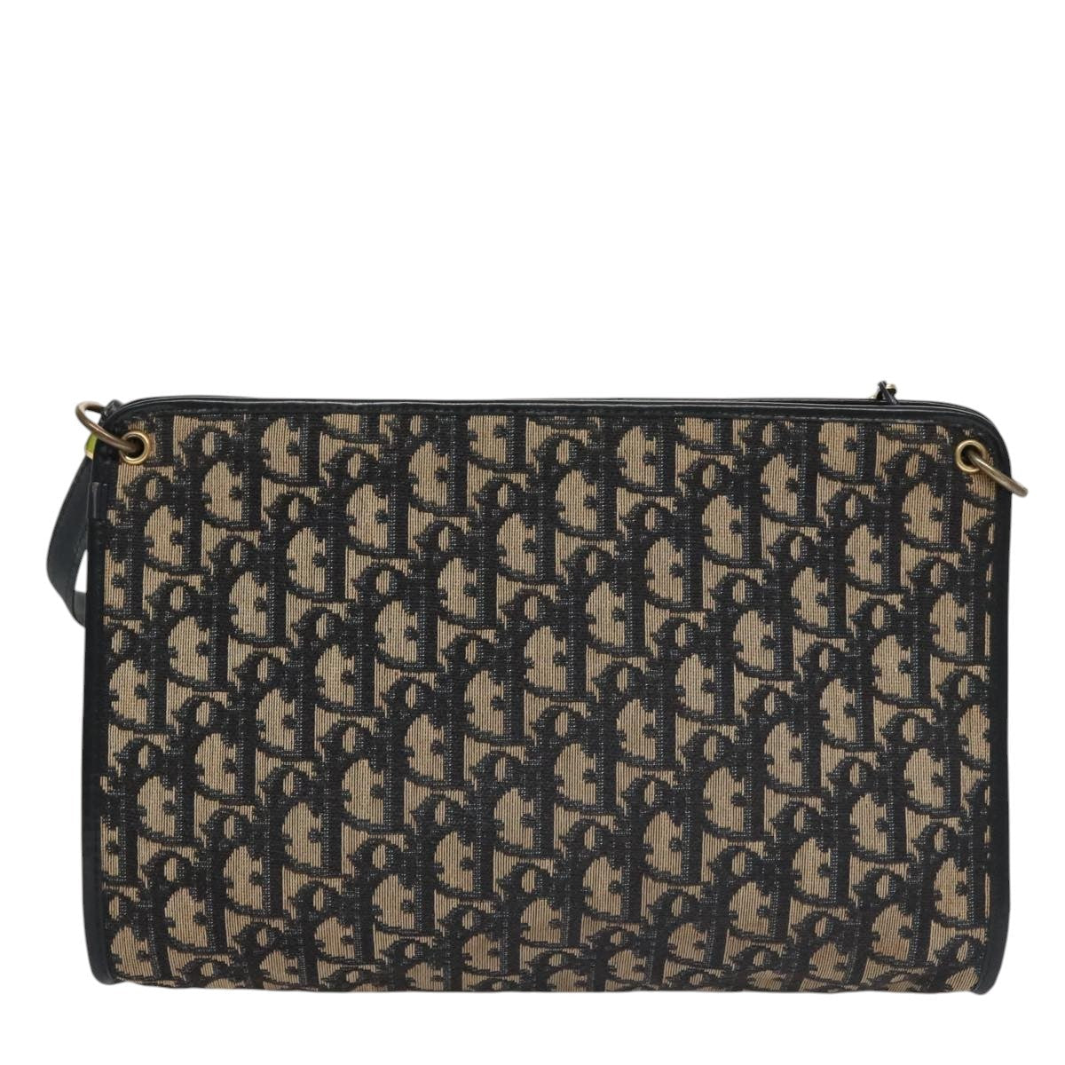 Christian Dior Trotter Shoulder Bag Canvas Navy Canvas Bag () Rovelle Bags