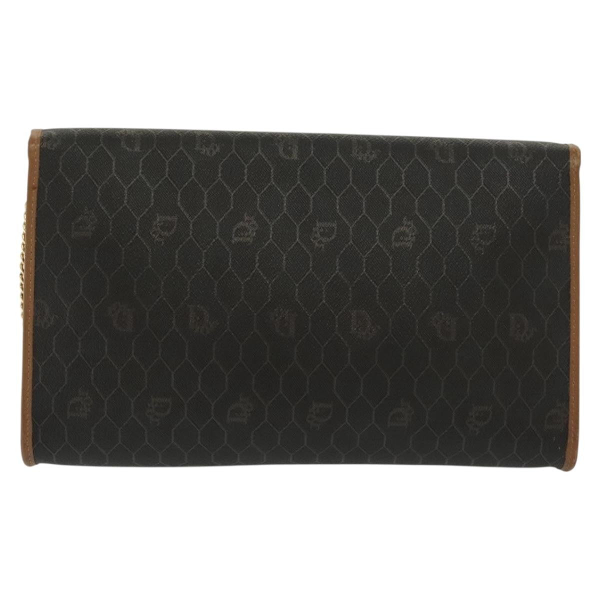 Christian Dior Honeycomb Chain Canvas Black Canvas Bag () Rovelle Bags