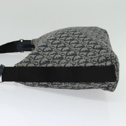 Christian Dior Zip Shoulder Bag Diorissimo Canvas Navy Canvas Shoulder Bag Bag Rovelle Bags