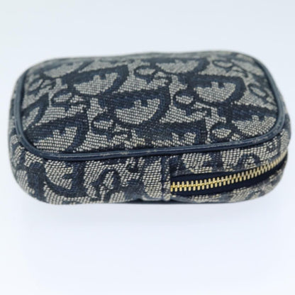 Christian Dior Trotter Pouch Canvas Navy Canvas Clutche Pouche Bag Rovelle Bags