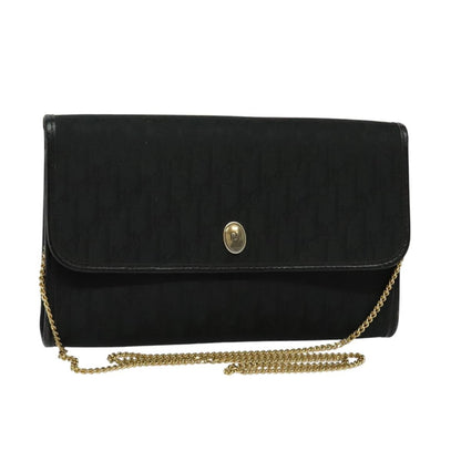 Christian Dior Trotter Crossbody Bag Canvas Black Canvas Shoulder Bag Bag Canvas Rovelle Bags