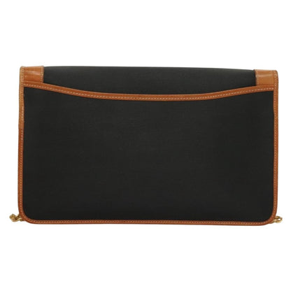 Christian Dior Cd Chain Flap Shoulder Bag Canvas Black Pvc Shoulder Bag Bag Rovelle Bags