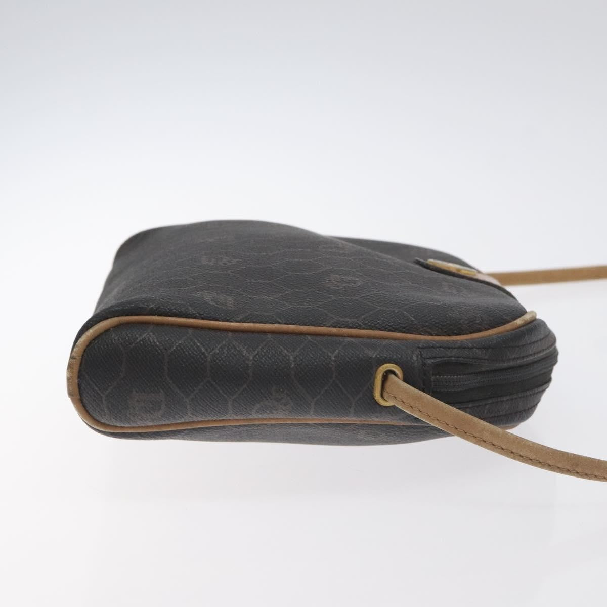 Christian Dior Honeycomb Shoulder Bag Canvas Black Canvas Bag Rovelle Bags