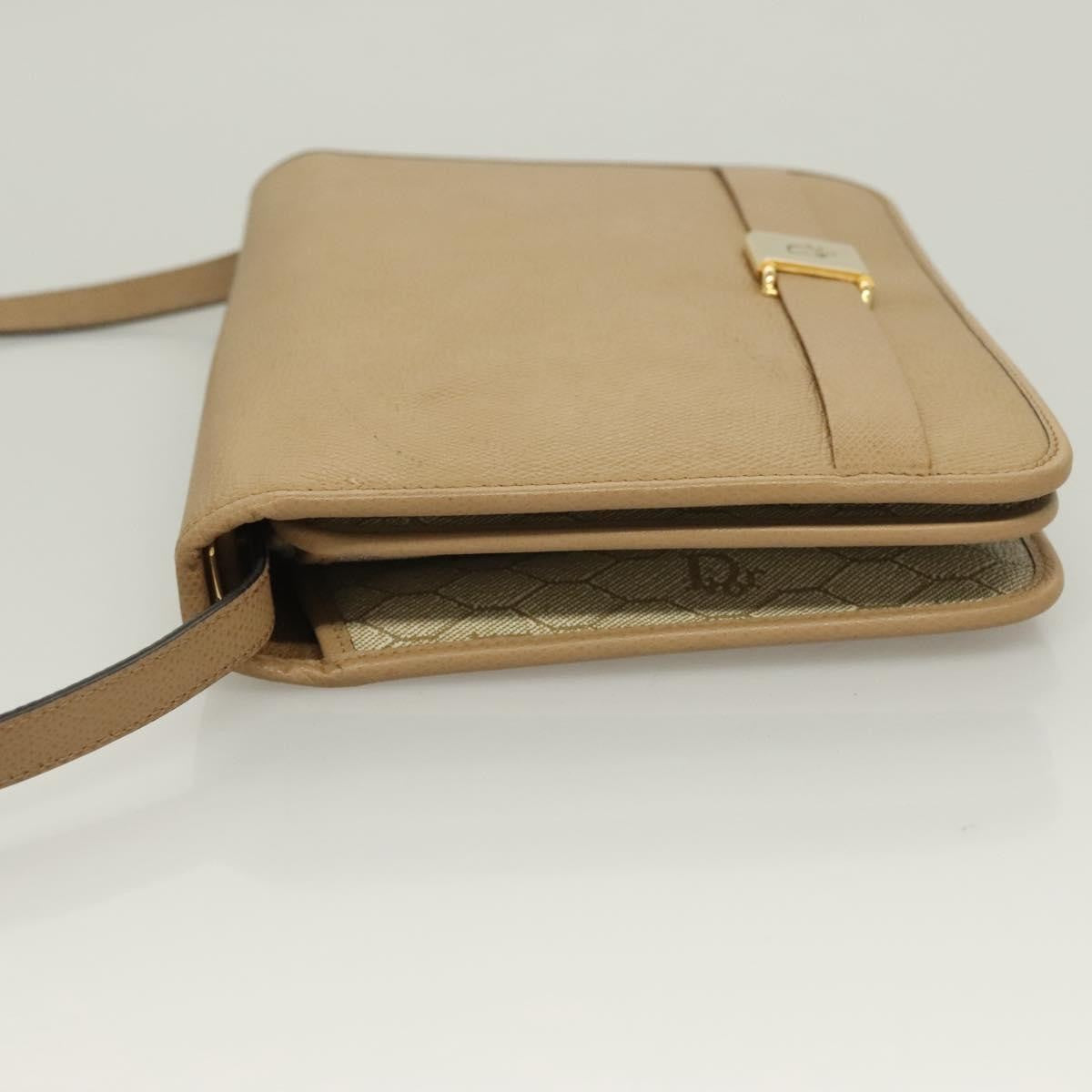 Christian Dior Honeycomb Shoulder Bag Leather Beige Leather Shoulder Bag Bag Rovelle Bags