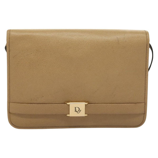 Christian Dior Honeycomb Shoulder Bag Leather Beige Leather Shoulder Bag Bag Rovelle Bags
