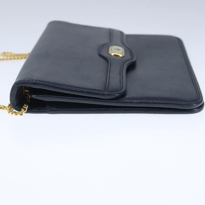 Christian Dior Cd Chain Flap Shoulder Bag Leather Navy Leather Shoulder Bag Bag Rovelle Bags