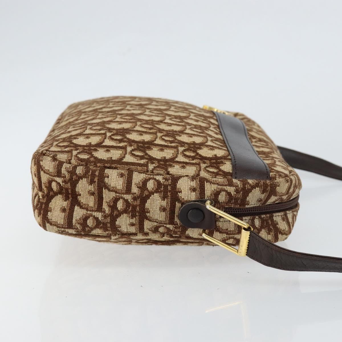 Christian Dior Trotter Crossbody Bag Diorissimo Coated Canvas Brown Canvas Shoulder Bag Bag () Rovelle Bags