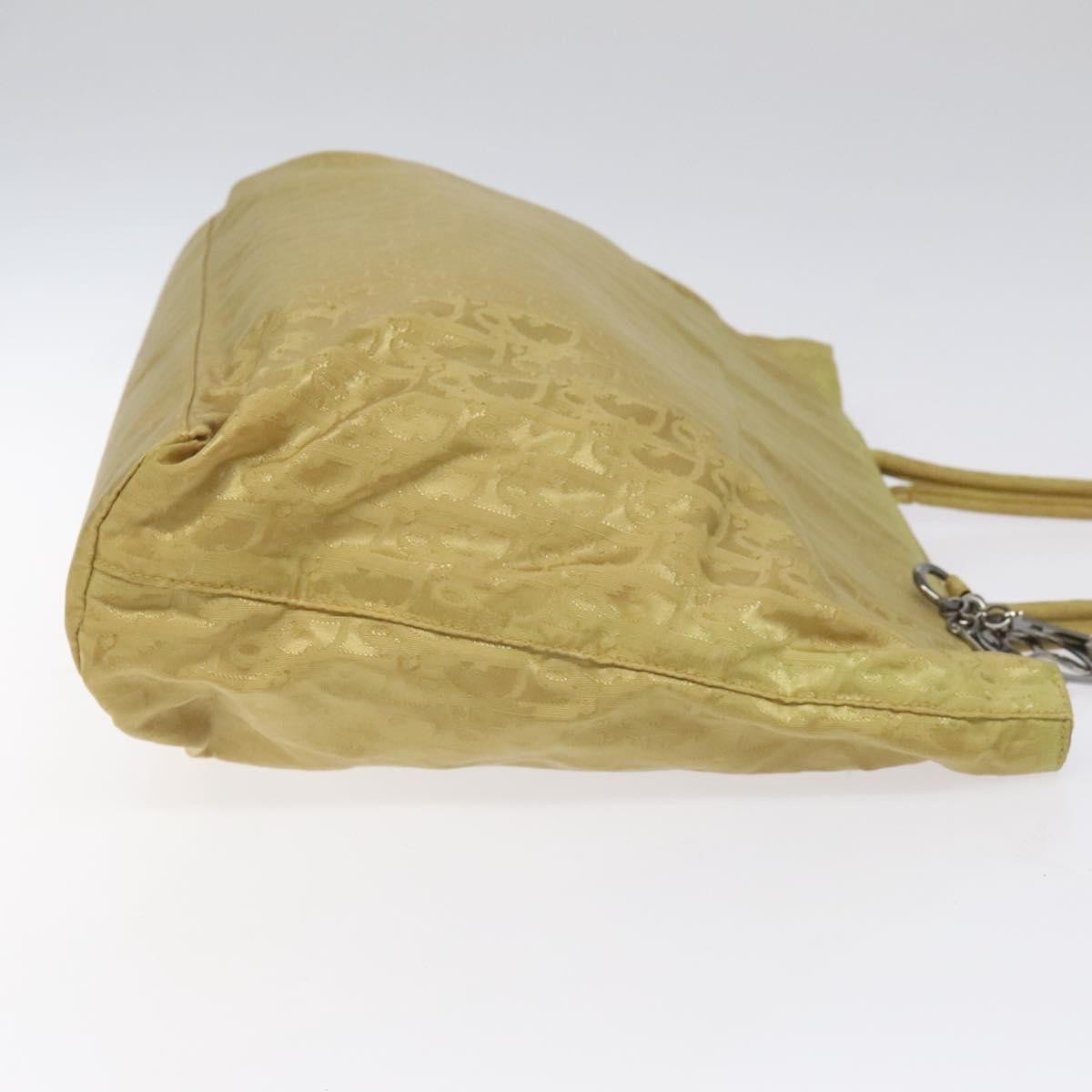 Christian Dior Trotter Open Tote Diorissimo Canvas Yellow Canvas Tote Bag Bag Rovelle Bags