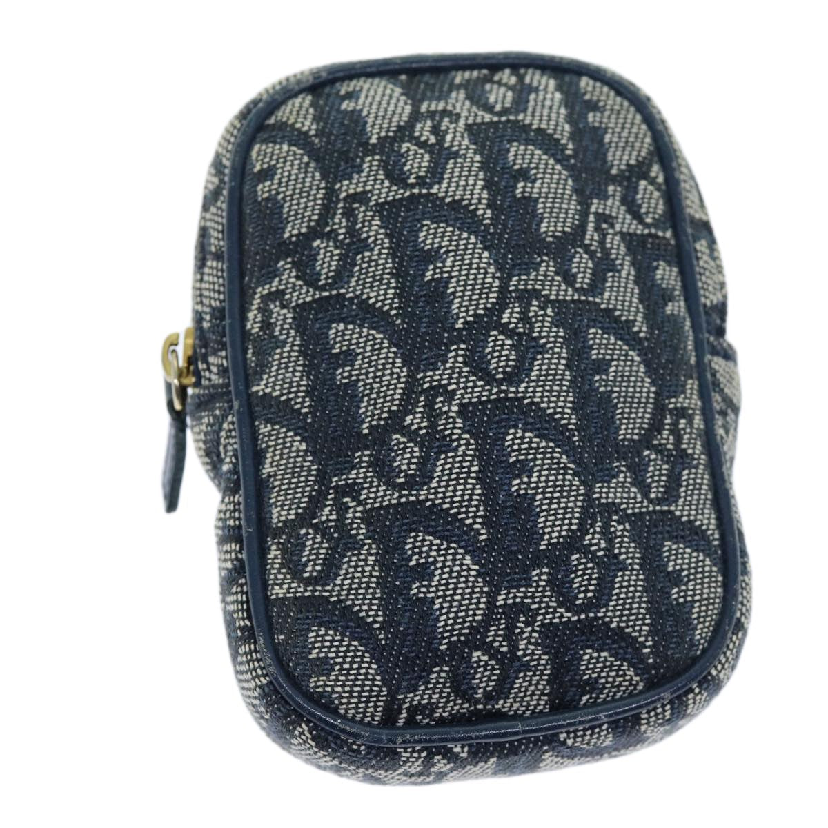 Christian Dior Trotter Pouch Canvas Navy Canvas Clutche Pouche Bag Rovelle Bags