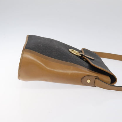 Christian Dior Honeycomb Flap Crossbody Bag Canvas And Leather Black Canvas Bag () Rovelle Bags