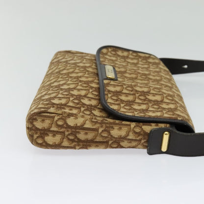 Christian Dior Trotter Flap Shoulder Bag Canvas Brown Canvas Bag Rovelle Bags