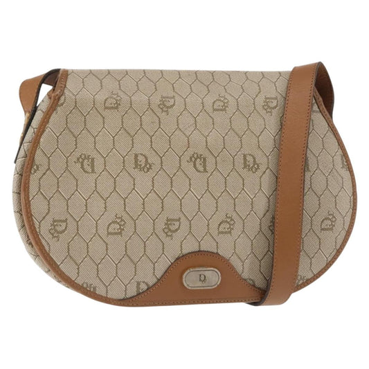 Christian Dior Honeycomb Flap Crossbody Bag Coated Canvas Beige Canvas Bag Canvas Rovelle Bags