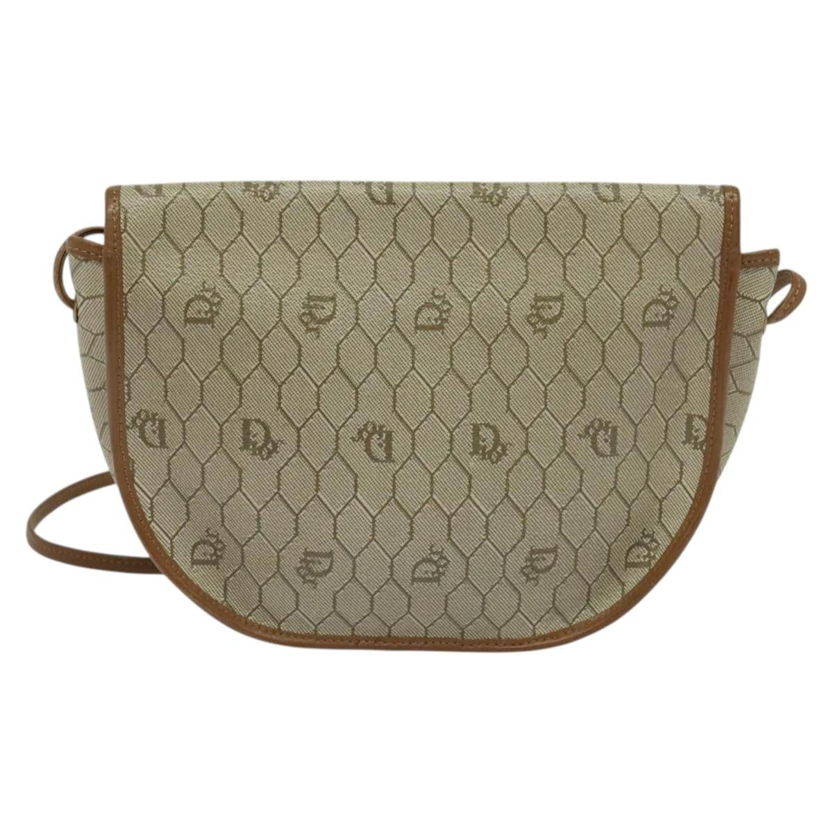 Christian Dior Honeycomb Shoulder Bag Canvas Beige Canvas Bag () Rovelle Bags