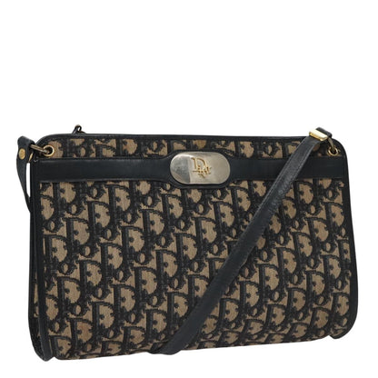Christian Dior Trotter Shoulder Bag Canvas Navy Canvas Bag () Rovelle Bags