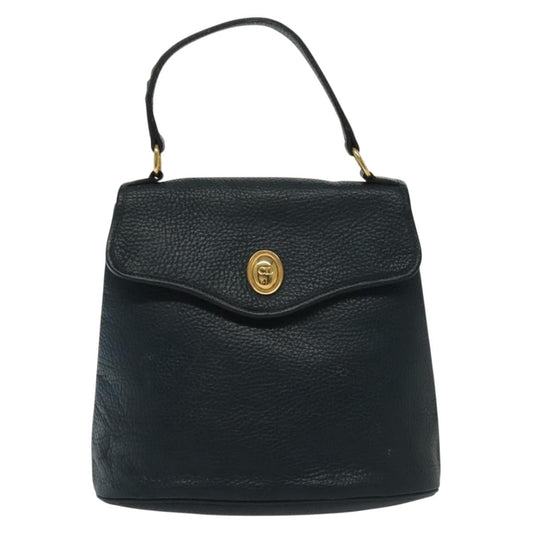 Christian Dior Handbag Leather Navy Leather Handbag Rovelle Bags