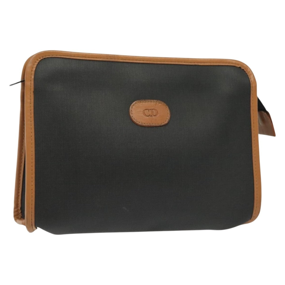 Christian Dior Homme Zip Around Pouch Leather Black Pvc Clutche Pouche Bag Rovelle Bags
