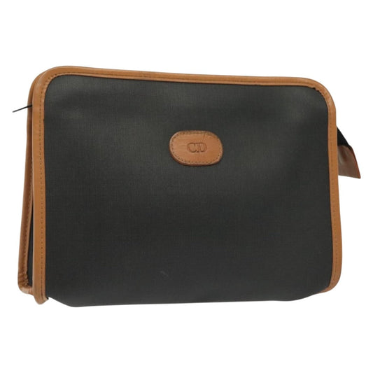 Christian Dior Homme Zip Around Pouch Leather Black Pvc Clutche Pouche Bag Rovelle Bags