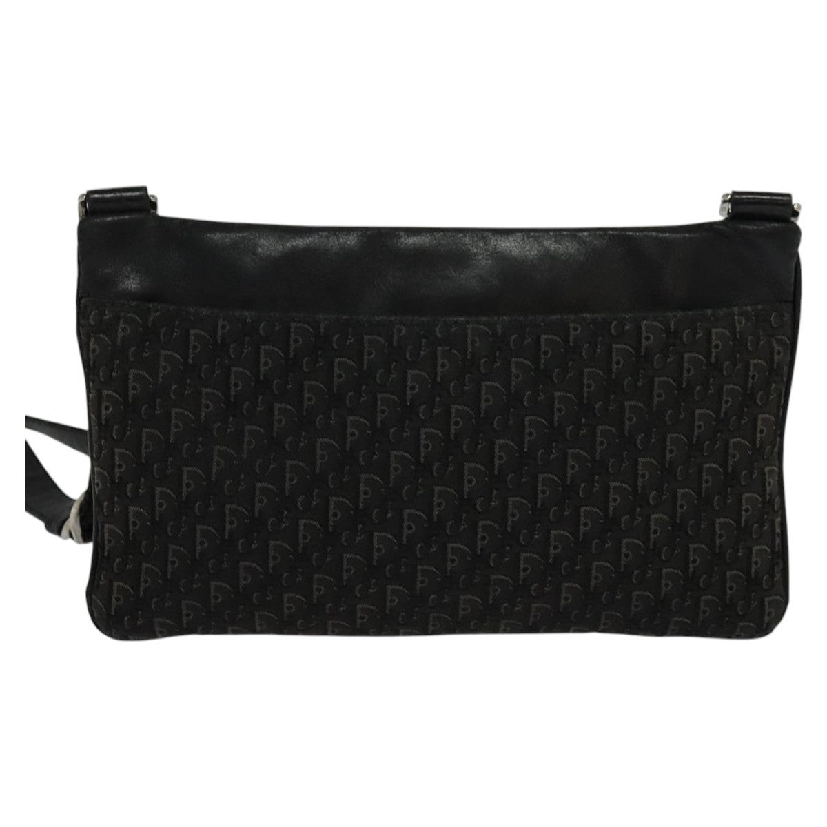 Christian Dior Trotter Shoulder Bag Canvas Black Canvas Shoulder Bag Bag Rovelle Bags