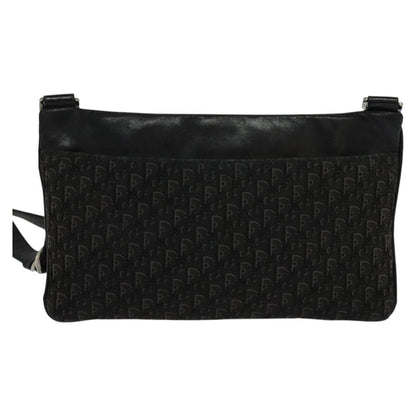Christian Dior Trotter Shoulder Bag Canvas Black Canvas Shoulder Bag Bag Rovelle Bags