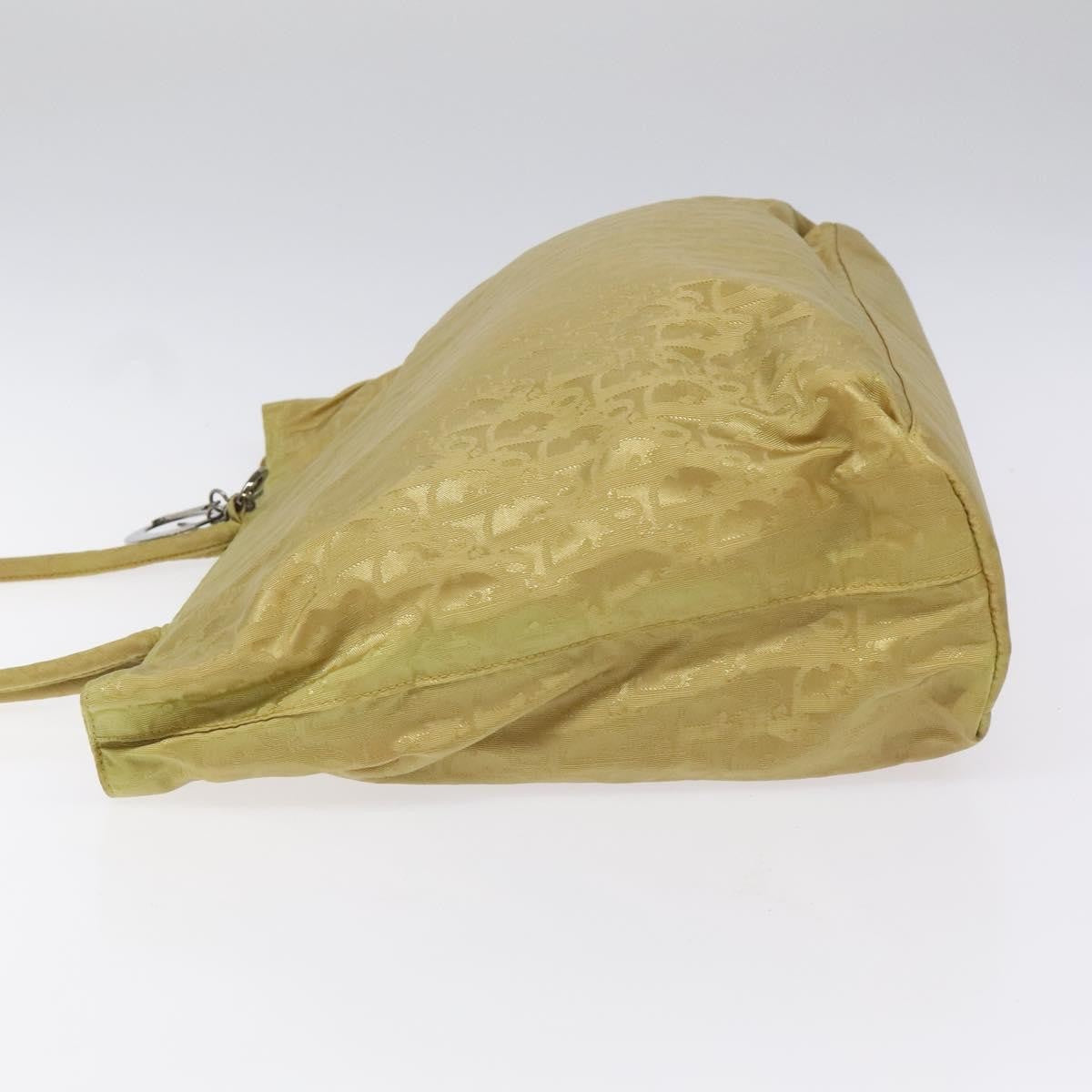 Christian Dior Trotter Open Tote Diorissimo Canvas Yellow Canvas Tote Bag Bag Rovelle Bags
