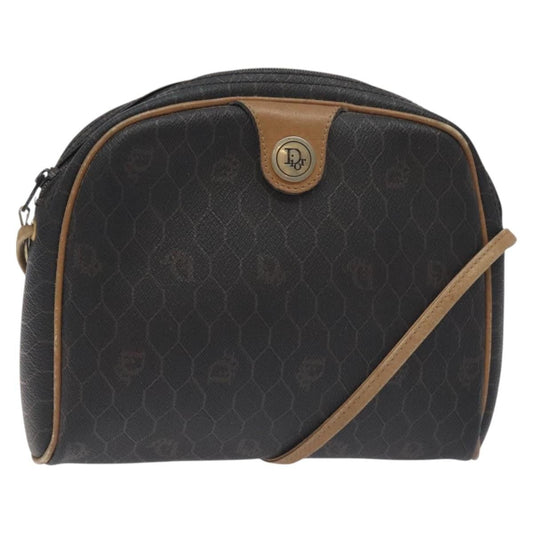 Christian Dior Honeycomb Shoulder Bag Canvas Black Canvas Bag Rovelle Bags