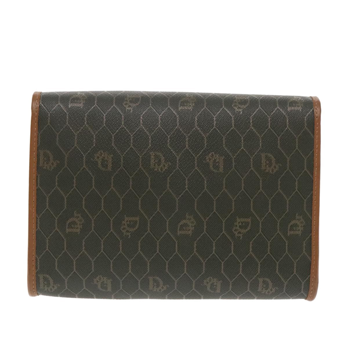Christian Dior Honeycomb Chain Canvas Khaki Canvas Shoulder Bag Bag Rovelle Bags