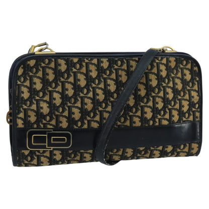 Christian Dior Trotter Crossbody Bag Diorissimo Coated Canvas Navy Canvas Shoulder Bag Bag Rovelle Bags