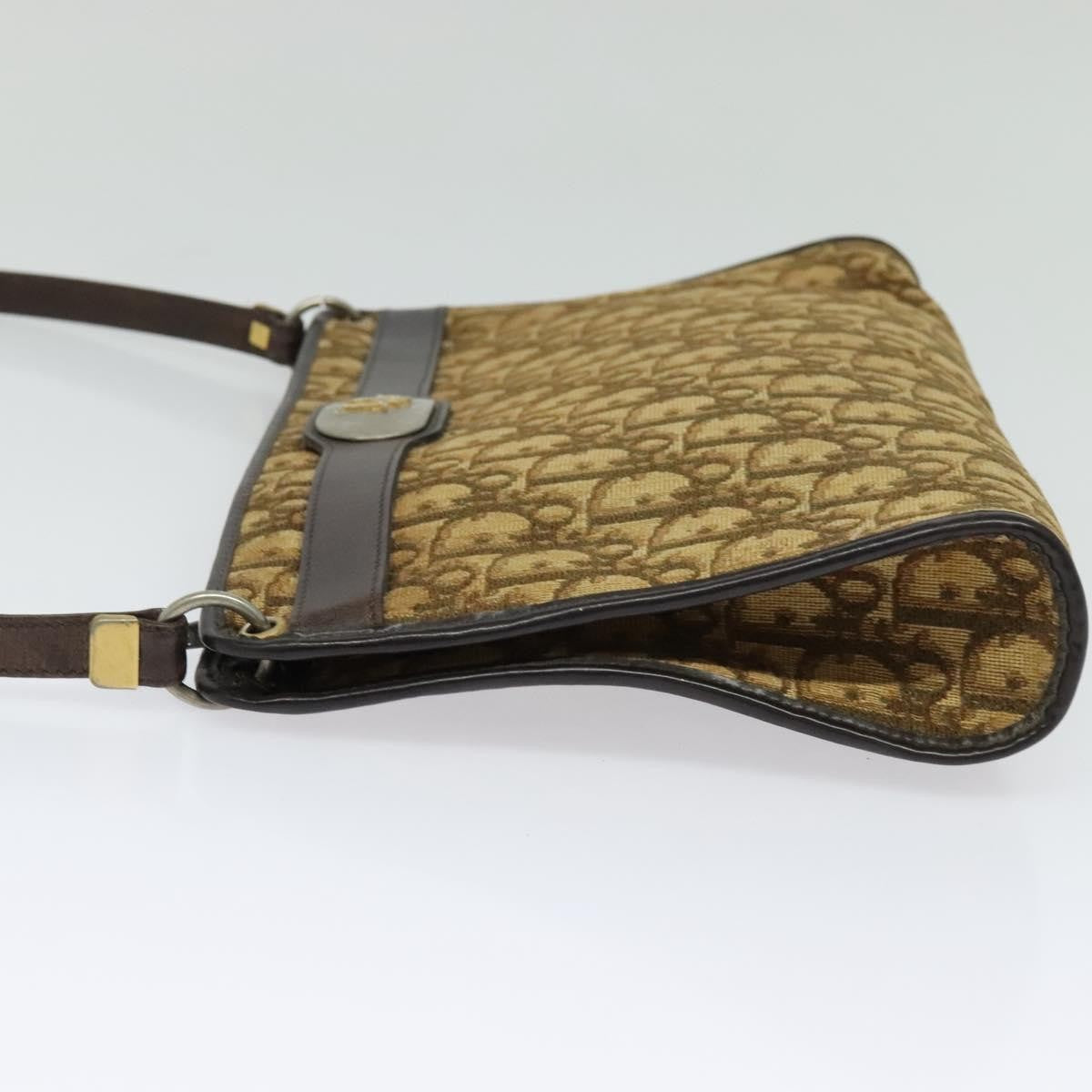 Christian Dior Trotter Shoulder Bag Canvas Brown Canvas Bag () Rovelle Bags