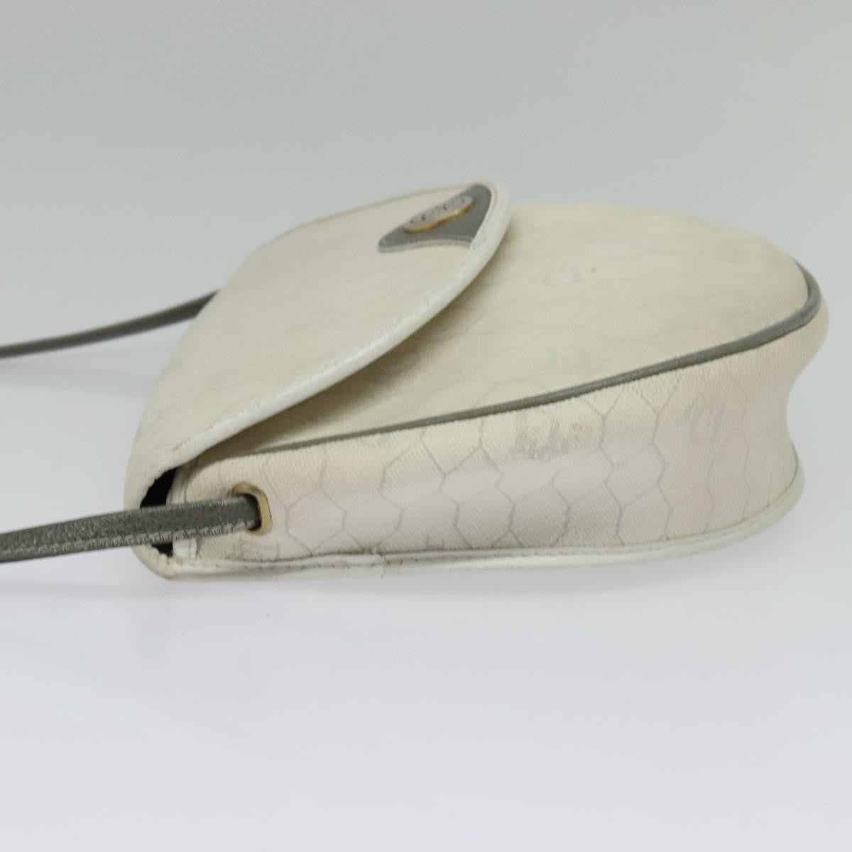 Christian Dior Honeycomb Shoulder Bag Canvas White Canvas Shoulder Bag Bag Rovelle Bags