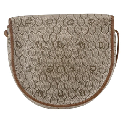 Christian Dior Honeycomb Flap Crossbody Bag Coated Canvas Beige Canvas Shoulder Bag Bag Rovelle Bags