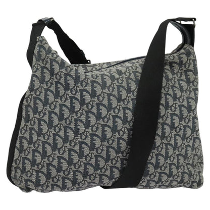 Christian Dior Zip Shoulder Bag Diorissimo Canvas Navy Canvas Shoulder Bag Bag Rovelle Bags