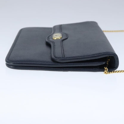 Christian Dior Cd Chain Flap Shoulder Bag Leather Navy Leather Shoulder Bag Bag Rovelle Bags